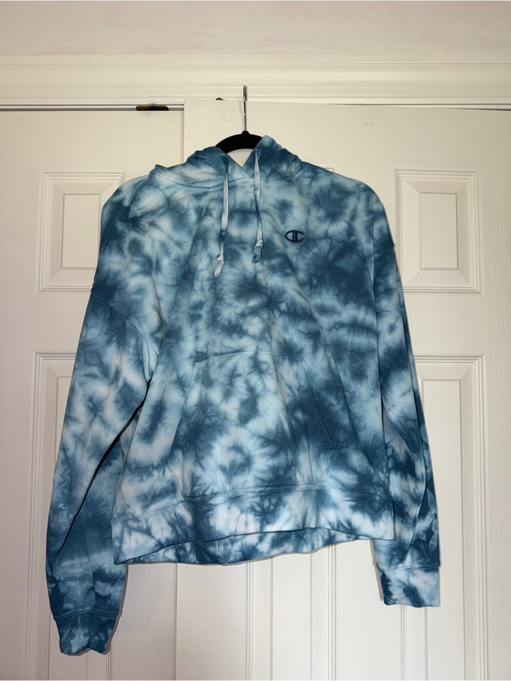 Women’s Champion Blue Tie-Dye Hoodie